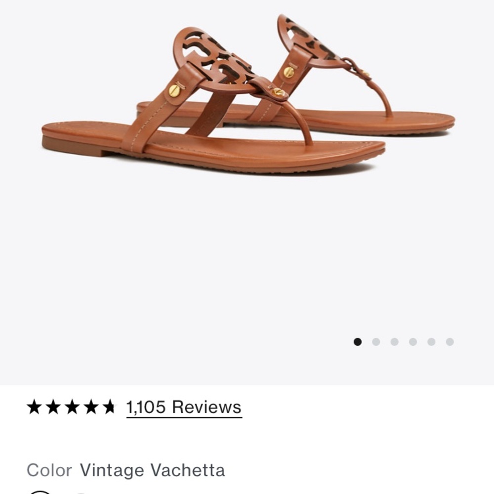Tory Burch Miller sandal - brown leather size 7